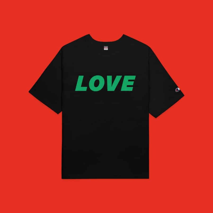 designer t-shirt love hiroto design
